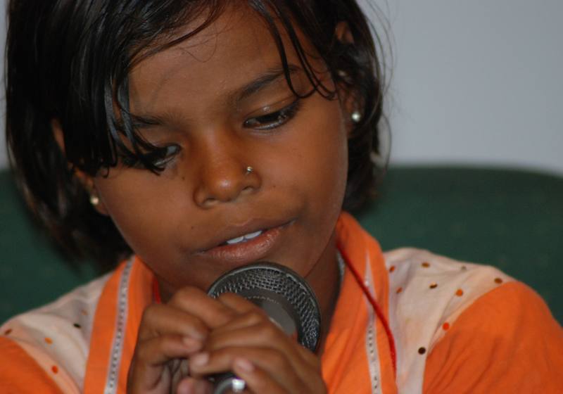 Young activist speaking