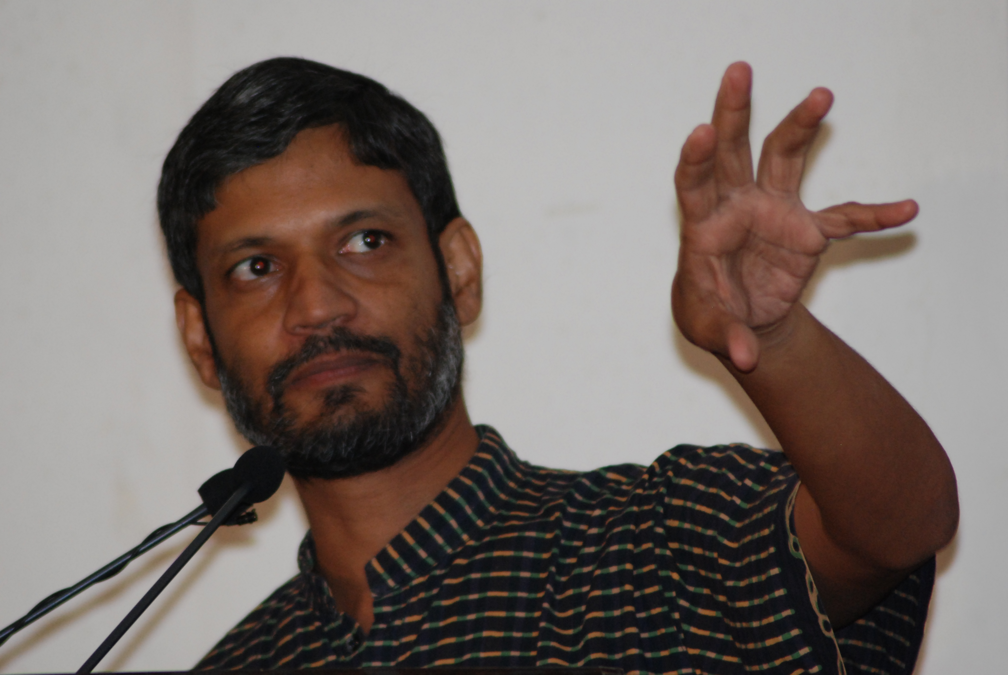 Audience in the hall at Jawaharlal Nehru University